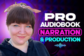 edit, narrate your audiobook for acx and audible, american female voice over