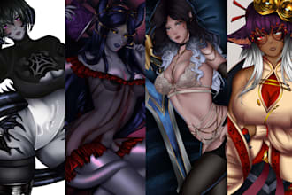 draw a detailed piece of any sfw dnd, fanart, game, personal character