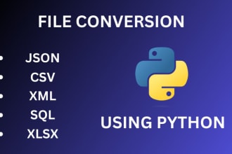 convert json,XML,CSV,sql files from one format to another