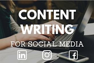 write social media copy and content