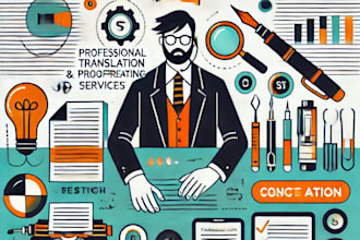 translate and proofread any document, in spanish or english