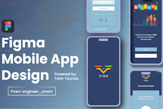 Top 10!  create figma UI UX design for mobile apps and website