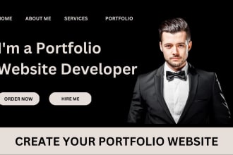 professional portfolio website development responsive design