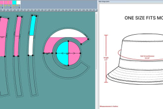 make sewing pattern for your hat, cad grading