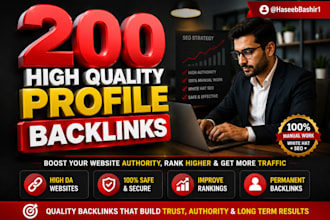 build high quality profile backlinks