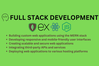 create full stack application using mern