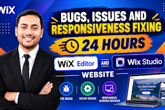 fix wix bugs, wix issues, wix studio responsiveness, wix website problems errors