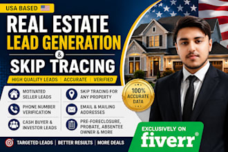 do real estate lead generation and skip tracing for USA
