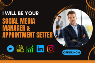 be your social media manager and appointment setter