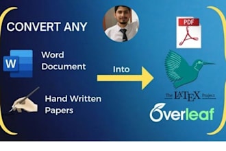 convert your document or handwritten papers to a PDF latex
