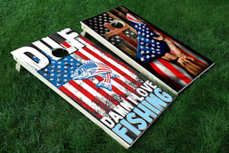 custom cornhole board design for your next game