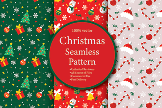 design christmas seamless pattern and wrapping paper