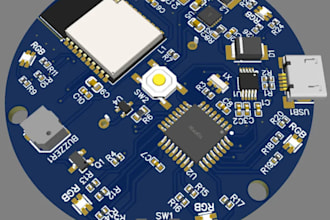 do a circuit design, schematic diagram, pcb design and pcb board