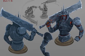 make professional concept art, storyboard, and illustrations