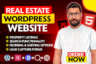 build a real estate listing wordpress website
