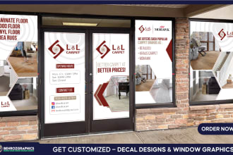 design attractive decals, signage, and window graphics