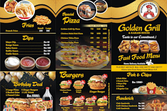 design restaurant menu flyer