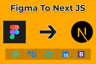 convert figma to next js or react js with typescript