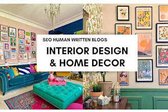 write home decor or interior design articles and blog posts