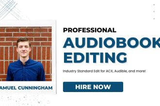 edit and master your audiobook to acx standards
