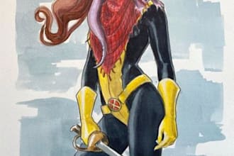 do and paint a comic book page