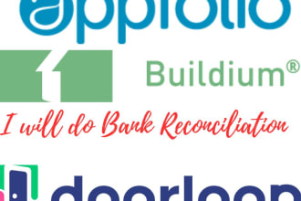 do bank reconciliation, in appfolio, buildium and doorloop