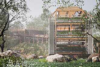 design high quality 3d exterior architecture and interior
