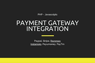 setup payment gateways into php websites