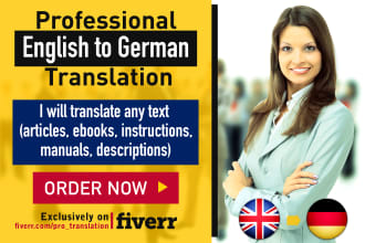 deliver a perfect english to german translation in 24h