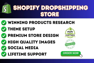 design shopify website ecommerce dropshipping store and redesign shopify store