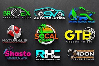 remake, recreate, redesign startup logo or company