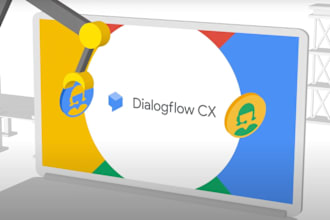 develop and integrate google dialogflow ai cx ex chatbots