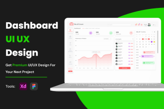 design web app application, admin panel, saas UI UX design in figma