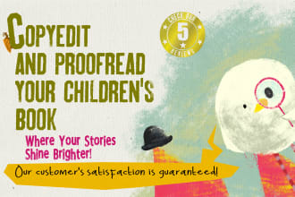 copy edit and proofread your childrens book