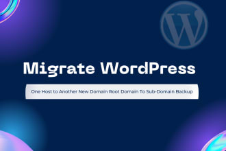 migrate wordpress website, backup or transfer