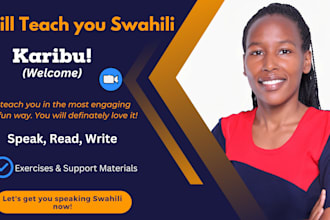 be your swahili teacher