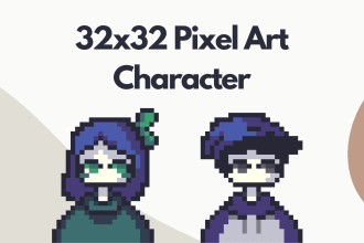 create 32x32 pixel art character