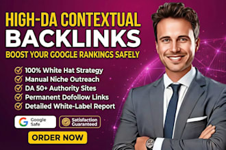 build high da contextual SEO dofollow backlinks