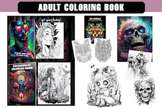 design adult coloring pages for kdp adult coloring book
