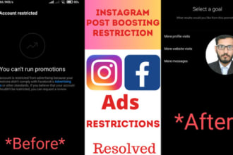 fix instagram post boosting restrictions