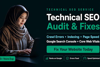 do technical SEO audit and fix errors to boost site and ai search health score