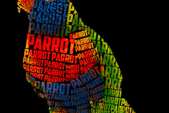 do word cloud art, text art and typography t shirt design