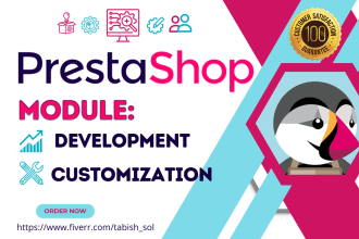 develop and customize prestashop modules and plugins
