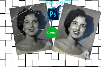 professionally restore, retouch, repair, colourize your old photos