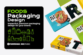 design a custom packaging box for your food product or brand