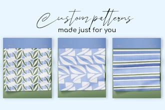 design custom seamless textile pattern design