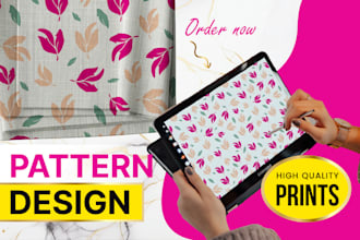 design custom seamless vector pattern design