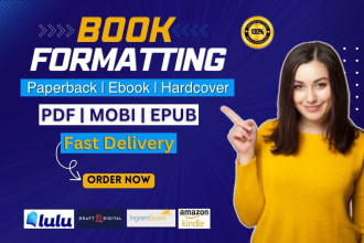 do  print book formatting for amazon paperback and ingram spark