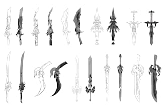 create custom weapon concept designs for your project