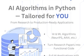 implement ai algorithms in python for custom applications